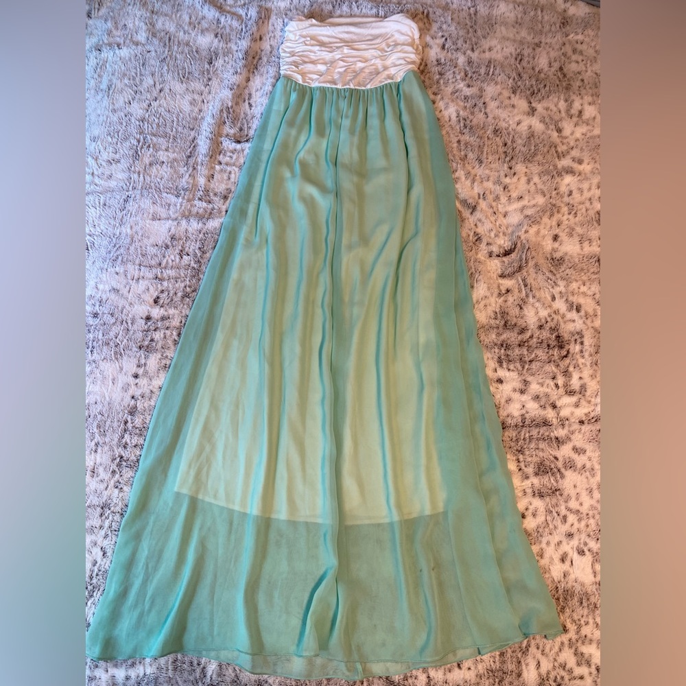 Nymphe Mint Strapless Dress